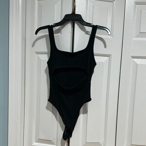 Black cut out bodysuit